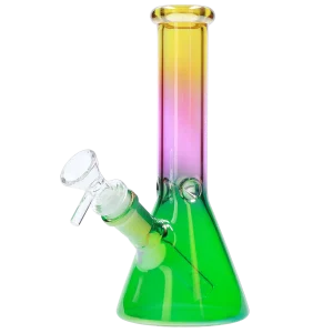Electroplated Beaker Water Pipe - 8 in.