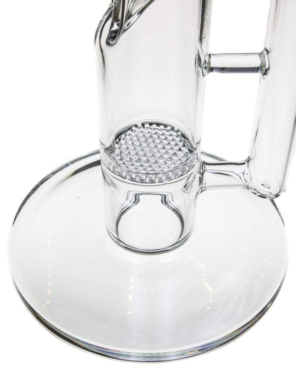 Large Honeycomb Perc Straight Tube Bong - Image 4